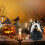 Διακόσμηση για το Halloween Magic Tree, κούκλα μάγισσας 11,8 ιντσών με σκούπα για Halloween 4
