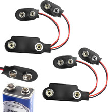 PP3 to PP9 Battery Adapter 2 Pcs, PP3 9V Battery t