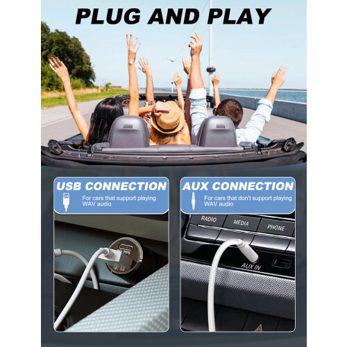 External Portable CD Player for Car, Car CD-Player 2