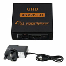 Multibao 2 Way HDMI Splitter, Aluminum Powered HDM