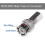 BRIEFCEC BNC Plug CCTV with Brass Centre Pin RG59/ 2