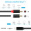 WORLDBOYU Lightning to RCA Cable Audio Aux Adapter 2