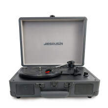 Vinyl Record Player, 3-Speed Bluetooth Portable Su