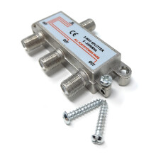 TV Splitter F-Type Screw-on Connectors RF Coaxial