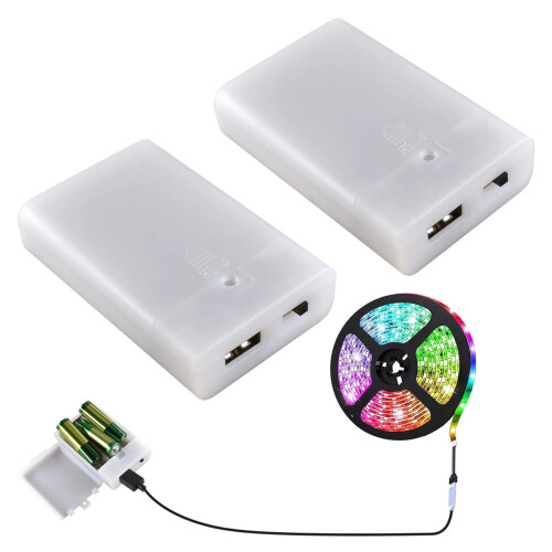 Eophmi USB Battery Pack for Led Lights,1pcs 3X1.5V