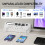 Extension Lead with USB Slots 5 AC Way Outlets, 3M 2