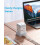 Baykul Extension Lead Cube Power Strip with 3 USB 5
