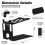 Faankiton Desktop Speaker Stands, Thickened Desk A 2