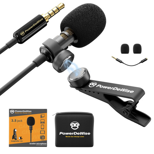 Professional Grade 3.5mm Lavalier Lapel Microphone