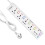 Mscien 4 Way Extension lead with 2 USB, 4 Independ 1