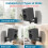 notiela Adjustable Speaker Mounts for Most Large S 6