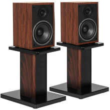 FREEAMG 30CM(12 Inch) Wood Grain Speaker Stands, U