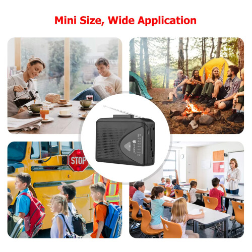 WANXIAO TON009 Portable Cassette Player AM/FM Radi 1