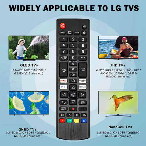 Universal Remote for All LG TV Remote Control, Com 2