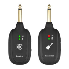 Draadloze gitaarzender en -ontvanger, geavanceerde draadloze technologie voor elektrische gitaren, basgitaren en violen, ondersteunt 4 apparaten.