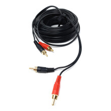 DRUT 15m RCA to RCA Phono Twin Jack to Jack Stereo
