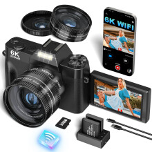 VJIANGER 2025 Upgrade 6K Digital Camera for Photog