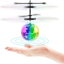 Rechargeable Flying Orb Ball, Upgraded Remote Control for Seamless Fun Indoors & Outdoors, 8+ Years