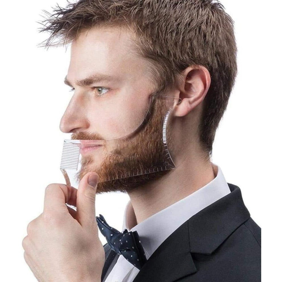 Perfect Gift: Innovative Rotary Beard Shaper, Easy To Use With Comprehensive Beard Care, Abs Material Ensures Durability, Fully-Transparent Design