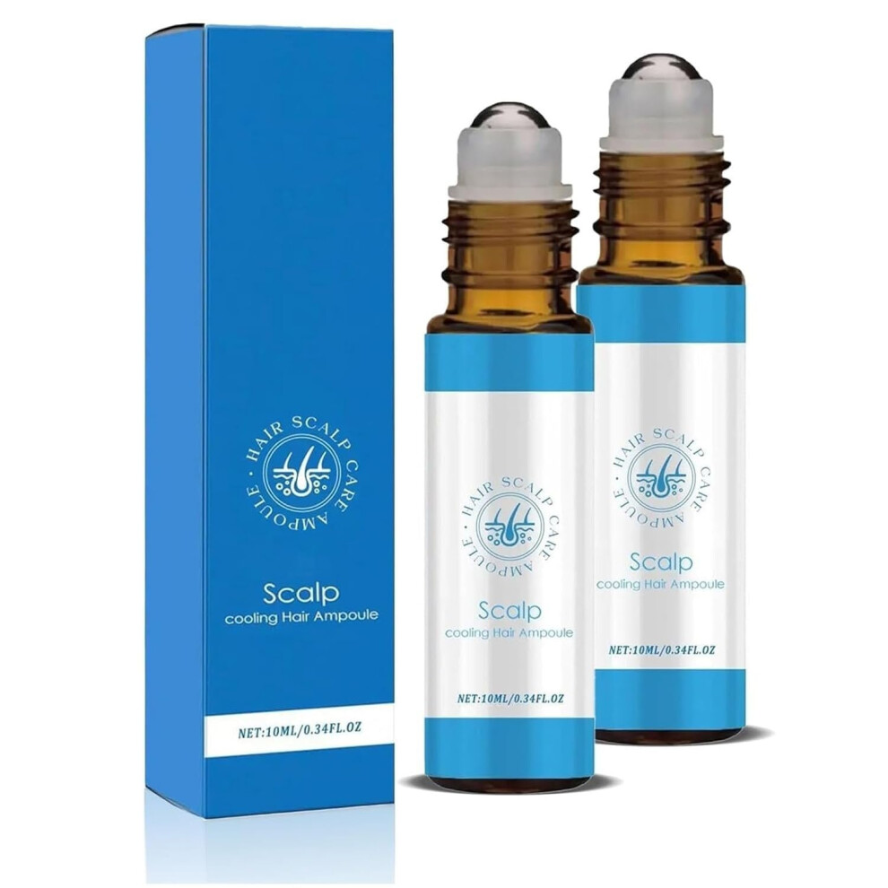 Hair Growth Serum for Roots with Precise Rollerball Scalp Treatment, 2 PCS Travel Size