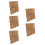 5Pièces Carrelage Patio Durable Marron Pour Balcon Jardin 7