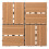 5Pièces Carrelage Patio Durable Marron Pour Balcon Jardin 2