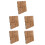 5Pièces Carrelage Patio Durable Marron Pour Balcon Jardin 5