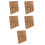 5Pièces Carrelage Patio Durable Marron Pour Balcon Jardin 3
