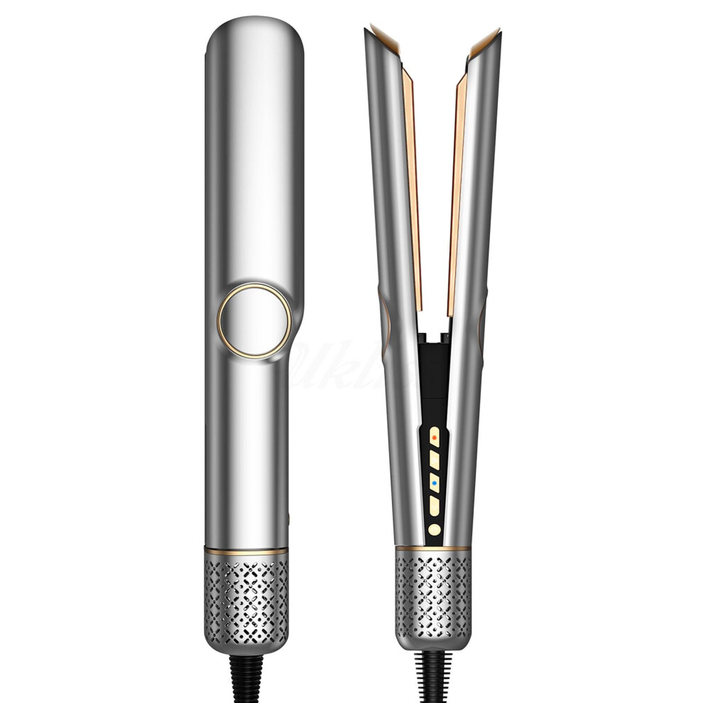 Hair Straightening Comb with Smart Temperature Control, Fast Styling, Wet and Dry Tourmaline Ceramic Brush