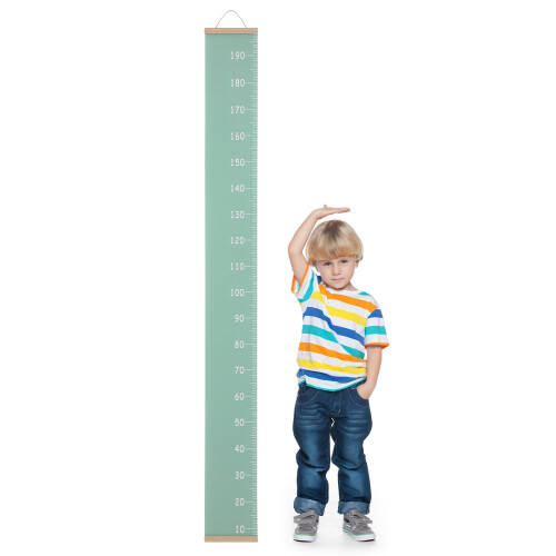 5Pièces Règle Murale En Bois Pour Croissance Décor 2