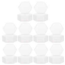 10Pièces Boîtes De Stockage Sucette Bébé Transparentes En PP