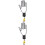 2Pièces Porte Golf Support Suspendu Facile Aluminium PP 6