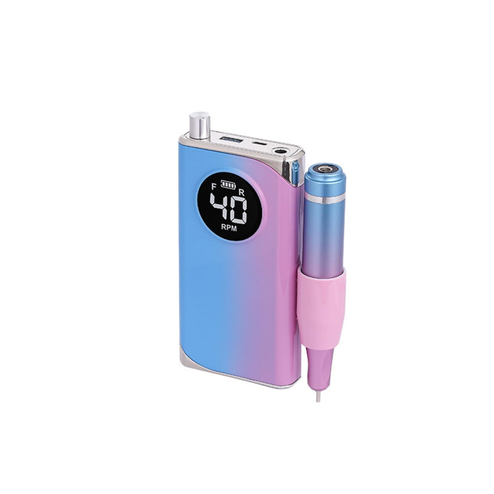 Electric Nail Drill 40000RPM Rechargeable for Acrylic and Gel Nails with Forward Reverse Control