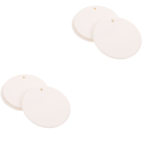 6Pièces Étiquettes Céramiques Blanches À Décorer Pour 2