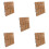 5Pièces Carrelage Patio Durable Marron Pour Balcon Jardin 4