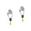 2Pièces Porte Golf Support Suspendu Facile Aluminium PP 5