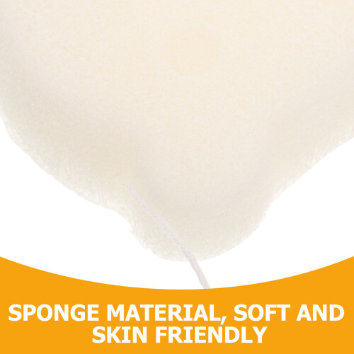 Éponge Douce Muslin Blanche Pour Bain Enfant Et 2