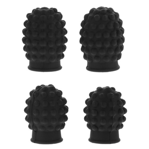 4Pièces Protections Baguettes Silicone Noires Élasticité Et Silence