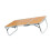 1Ensemble Petite Table Camping Pliable Robuste Aluminium Bambou 10