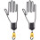 2Pièces Porte Golf Support Suspendu Facile Aluminium PP 3