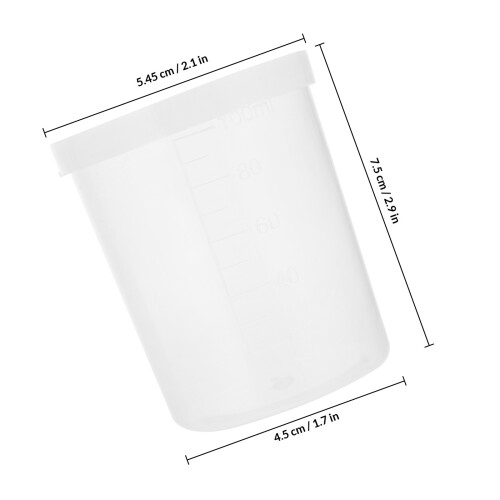 20Stk Labor Probenbecher Transparent Luftdicht Mit Deckel PP 1