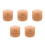 5Pièces Dés De Couture Bois Gravés 6 Faces Outils Créatifs Multiusage 4