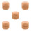 5Pièces Dés De Couture Bois Gravés 6 Faces Outils Créatifs Multiusage 5