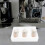 2Pièces Porte- En Mousse Pearl Pour Boissons À 4