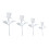 12Pièces Roses Miniatures Blanches En Résine Pour Décorations DIY 3
