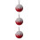3Pièces Accessoires Auto Pendentifs Strass Multicolores Décor Suspendu 8