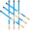3Paires Balais Percussion Bambou Bleu Instrument Musical Durable 1