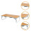 1Ensemble Petite Table Camping Pliable Robuste Aluminium Bambou 7