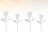 12Pièces Roses Miniatures Blanches En Résine Pour Décorations DIY 2