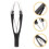 3Pièces Pince À Sourcils Noire Acier Inoxydable Précise 5
